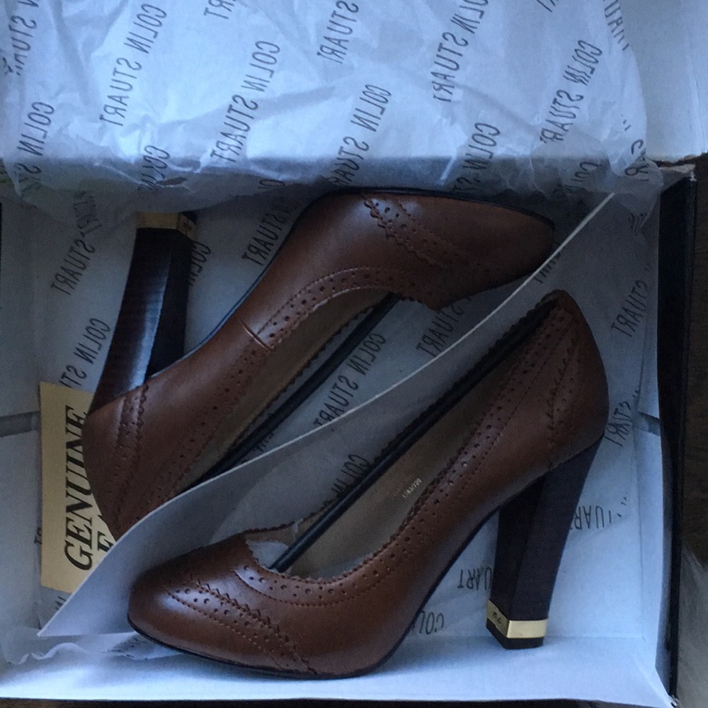 Nib Colin Stuart Brogue Style Career Pumps - image 5
